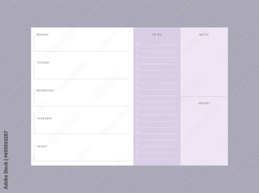 (Spring) Week of memo planner. (Spring) Week of memo planner.