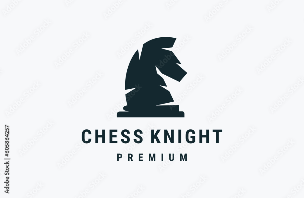 knight chess logo.icon, modern template design .