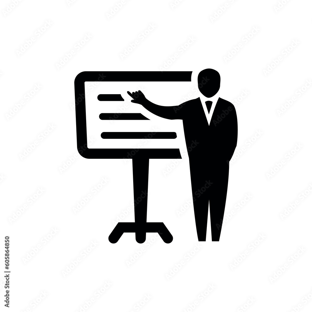 SEO Training Flat Black Icon Isolate On White Background Vector Illustration | Seo Icons SEO Training Flat Black Icon Isolate On White Background Vector Illustration | Seo Icons