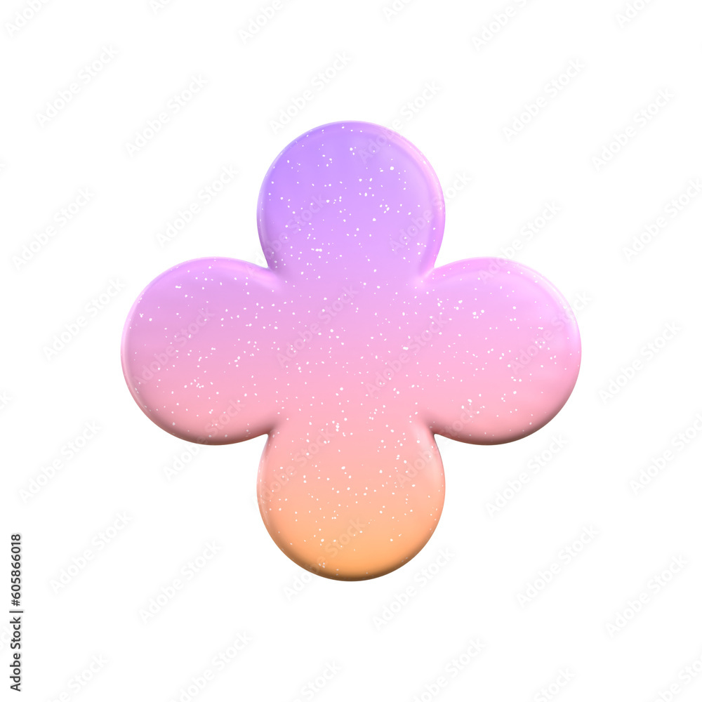 3d rendering - Abstract Gradient Object art, geometric shapes 3d rendering - Abstract Gradient Object art, geometric shapes