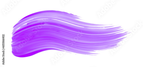 Shiny purple brush watercolor painting isolated on transparent background. watercolor png