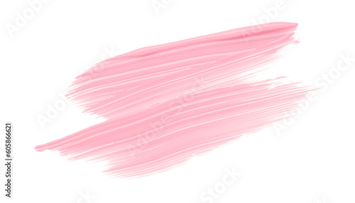 Shiny pink brush watercolor painting isolated on transparent background. watercolor png