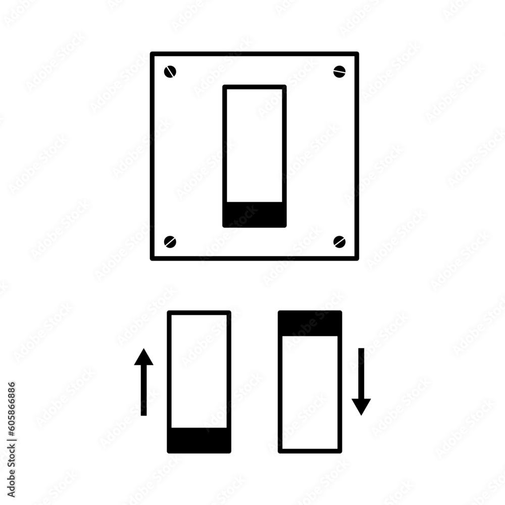 Electric Switch Vector, Switch Icon, On, Off Icon Electric Switch Vector, Switch Icon, On, Off Icon