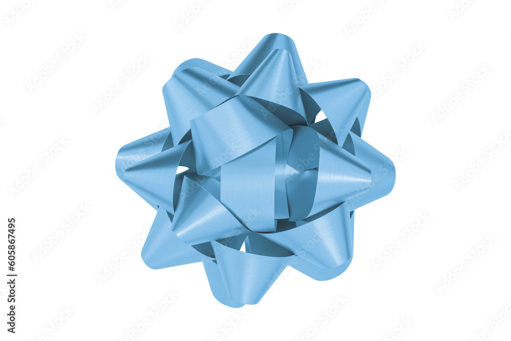 light blue gift bow ribbon isolated on transparent background light blue gift bow ribbon isolated on transparent background