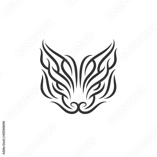 Animal Tribal Tattoo - Wild Cat / Lynx