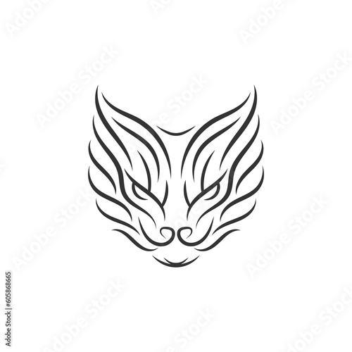 Animal Tribal Tattoo - Wild Cat   Lynx