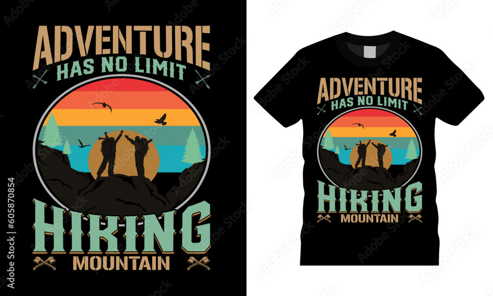 Calling me Mountains me I must go , Hiking t-shirt design.Typography t shirt design premium vector template.
