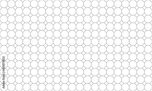 Seamless geometric octagon pattern background. Vector Repeating Texture.