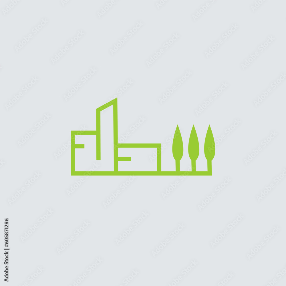 Urban green Construction logo vector illustration Urban green Construction logo vector illustration