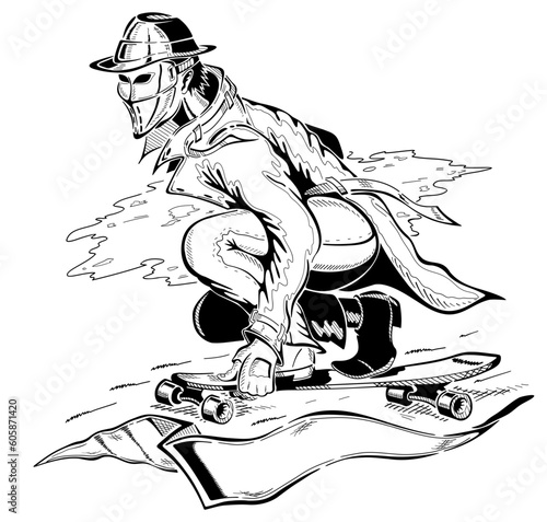 Criminal Skateboarder Tattoo