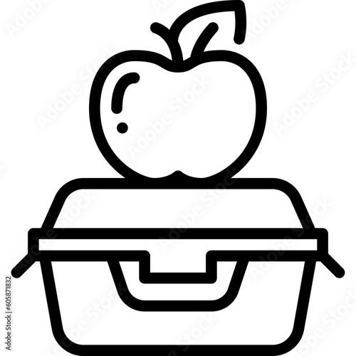 lunchbox line icon