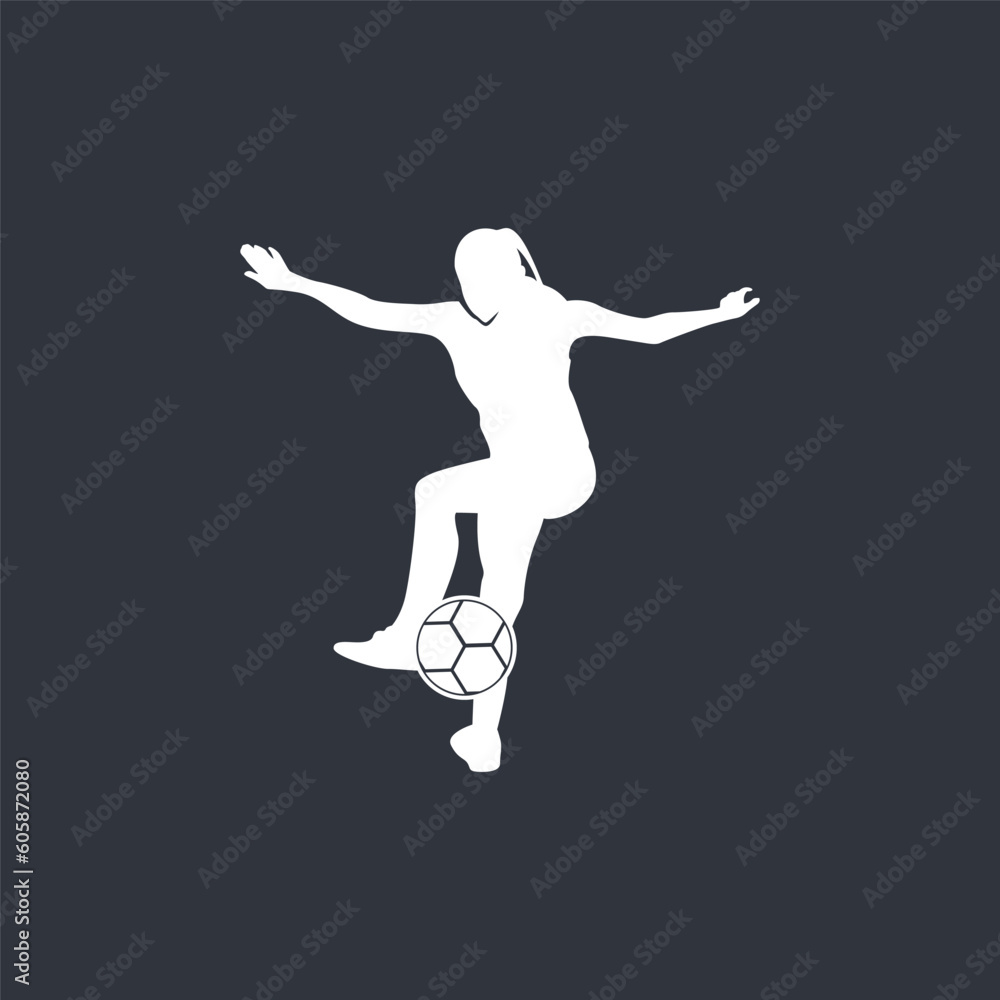 Streetball silhouette logo vector illustration