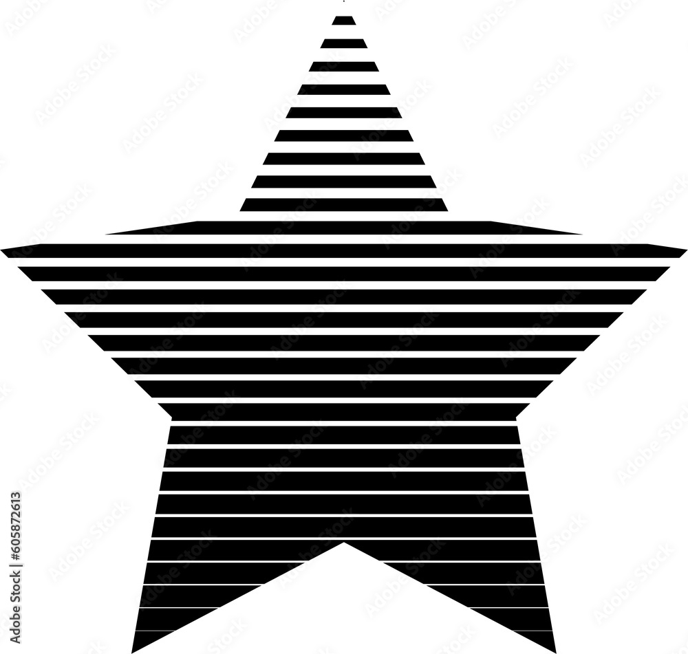Fototapeta premium Star shapes set. Graphic elements