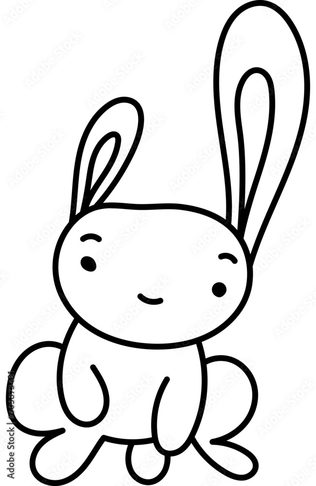 Cute Bunny Coloring Page Cute Bunny Coloring Page