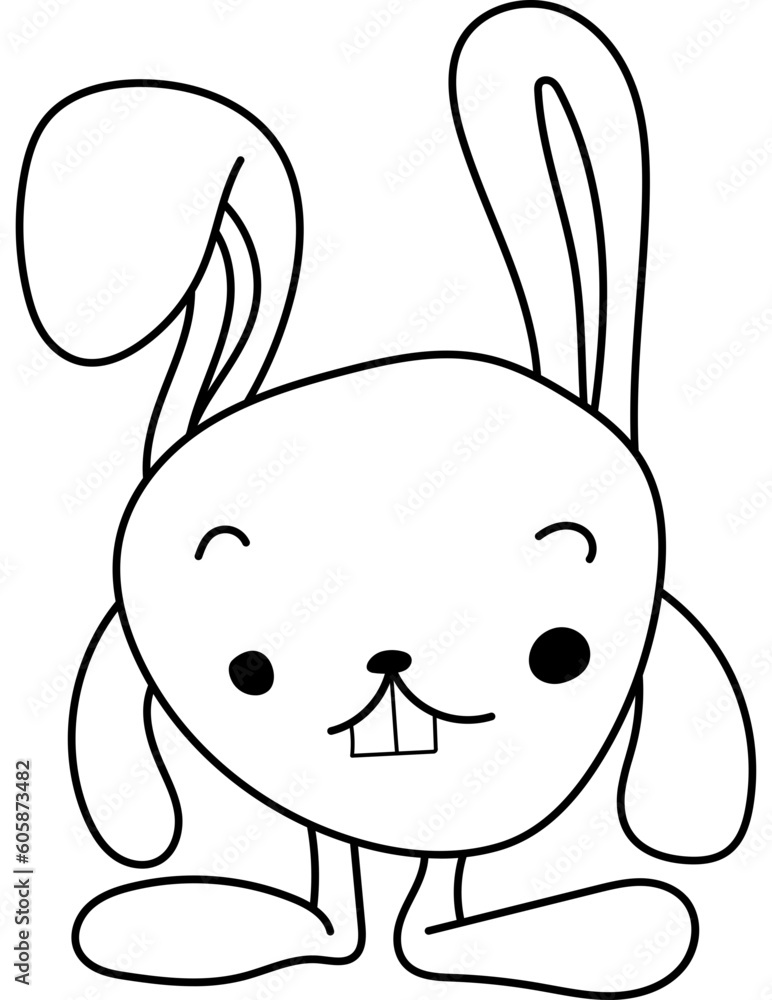 Cute Bunny Coloring Page Cute Bunny Coloring Page