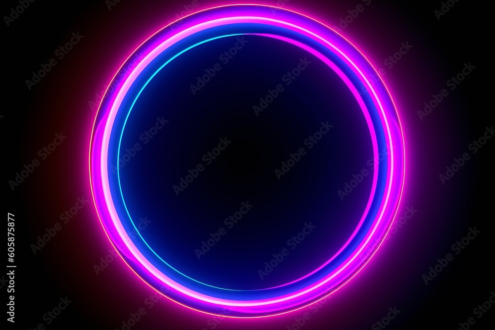 Abstract Bokeh Sci-Fi: High-Speed Data Transfer on a Neon Futuristic Wallpaper, Generative AI. Abstract Bokeh Sci-Fi: High-Speed Data Transfer on a Neon Futuristic Wallpaper, Generative AI.