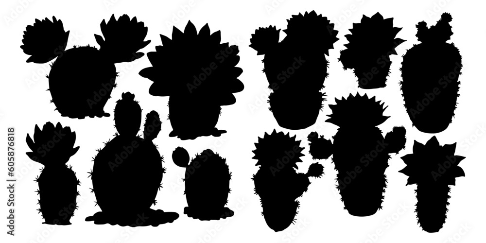 cactus silhouettes
