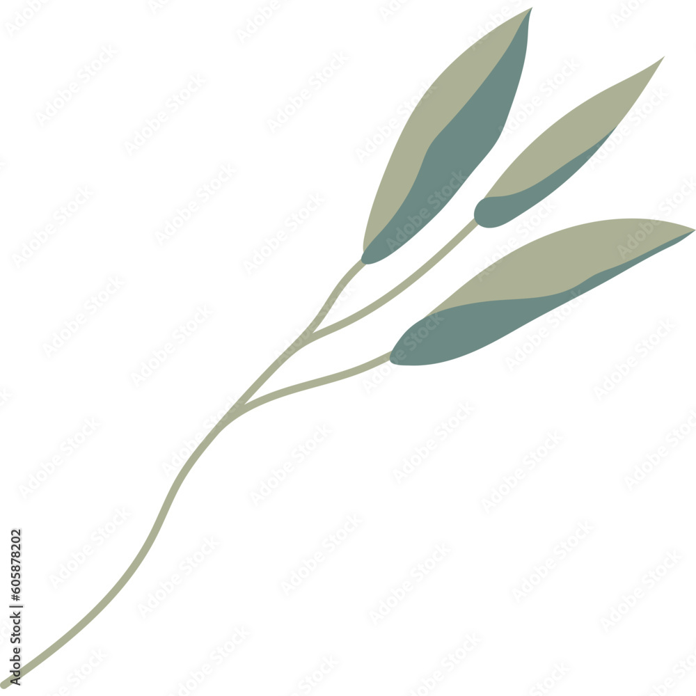Obraz premium Branch Leaves Design Element