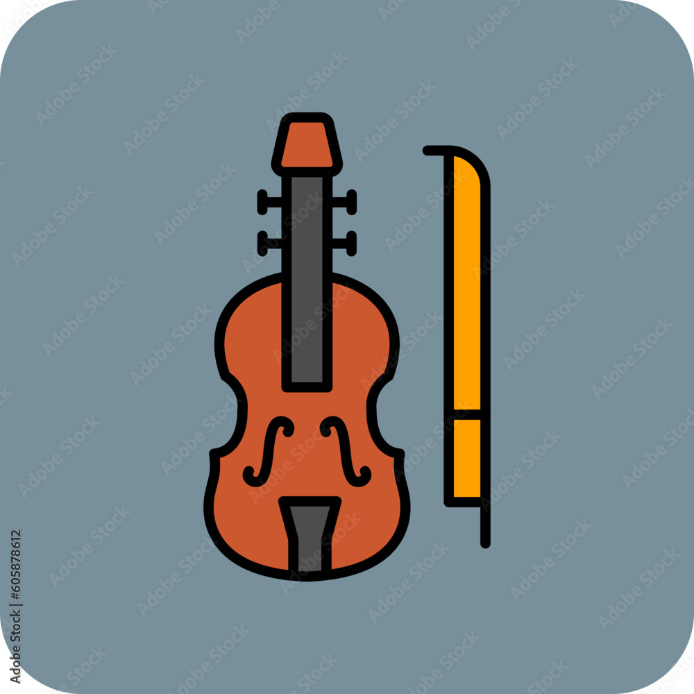 Naklejka premium Violin Icon