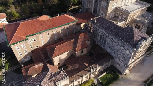 Palace Architecture of Bussaco Portugal Aerial View