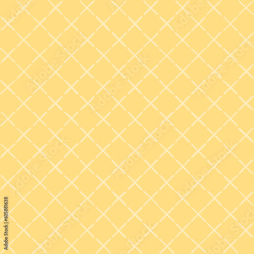 hand drawn crosses. yellow repetitive background. vector seamless pattern. retro stylish texture. geometric fabric swatch. wrapping paper. continuous design template for linen, home decor