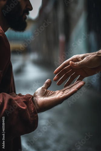 hands of the person