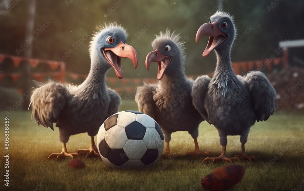 Obraz premium group of ducks
