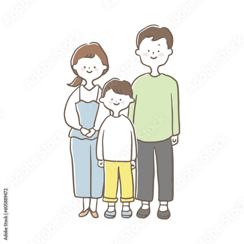 子供が1人いる若い家族