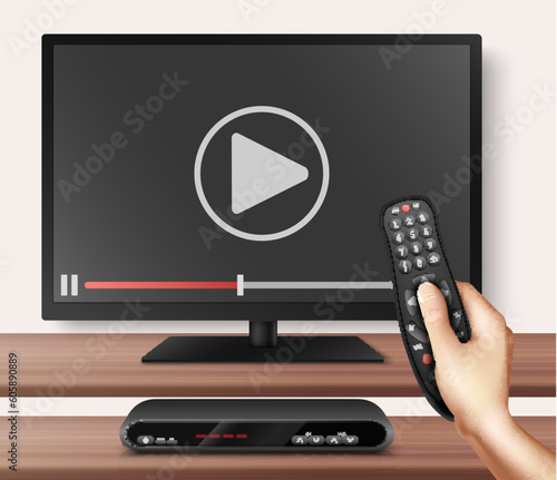 Smart TV Realistic Background