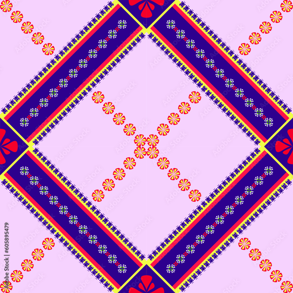 geometric lines blue and pink yellow Intertwined with fabric patterns, skirts, shirts, tablecloths, socks, curtains, pillows, hats, made into a large piece of fabric, patterns on glasses, plates, bowl geometric lines blue and pink yellow Intertwined with fabric patterns, skirts, shirts, tablecloths, socks, curtains, pillows, hats, made into a large piece of fabric, patterns on glasses, plates, bowl