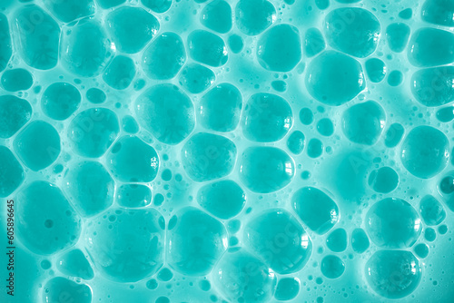 Wallpaper Mural Bubble mint turquoise background texture. Berry gel to cleanse the skin of the face and body. Spa treatments, skin care. Bath foam, detergent. Slime blue Torontodigital.ca