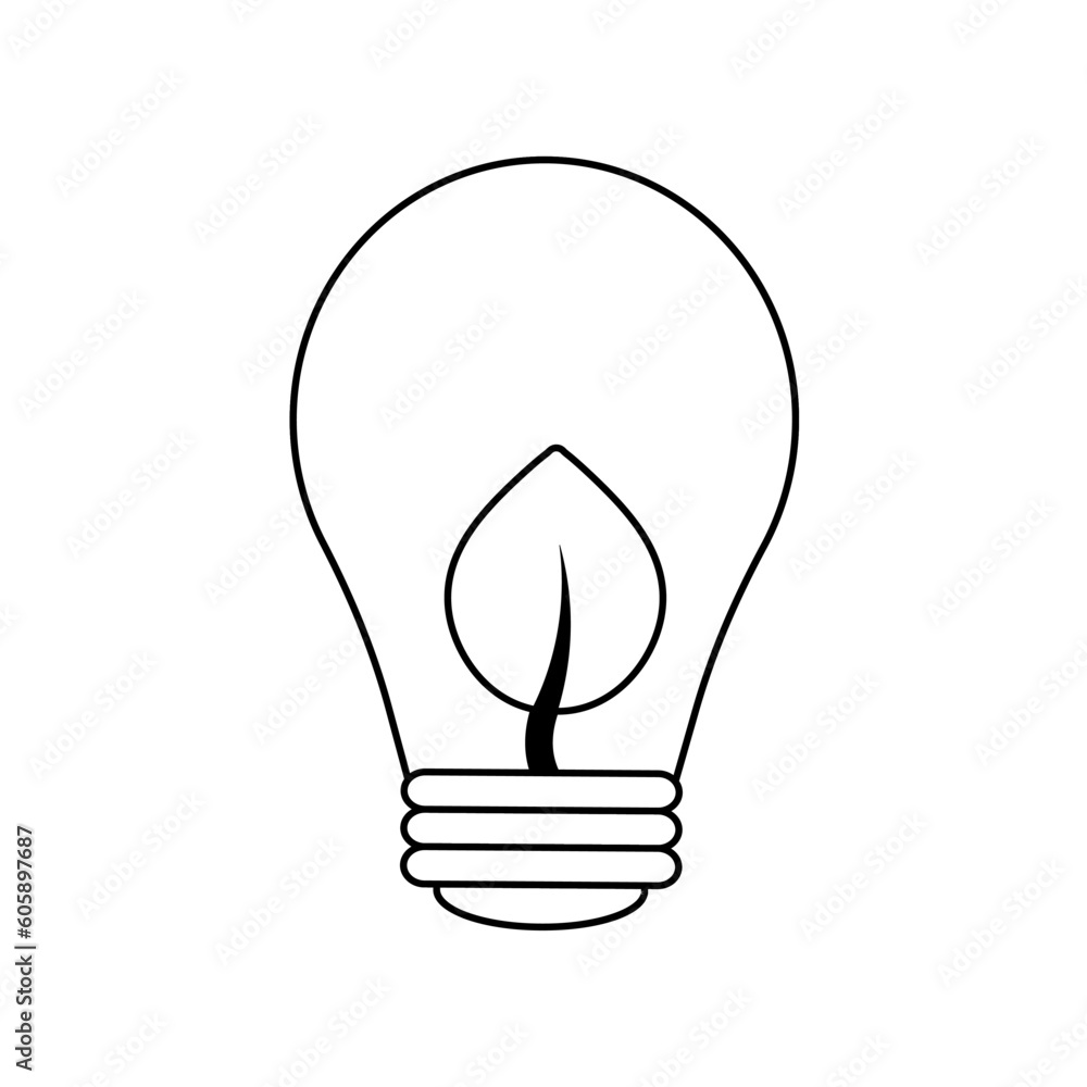 Associations and symbols Sustainability. Energy symbols: light bulb with leaf. Icons for applications and sites on the theme of ecology. Associations and symbols Sustainability. Energy symbols: light bulb with leaf. Icons for applications and sites on the theme of ecology.