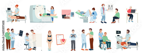 Medical Checkup Icons Set