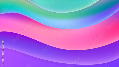 Smooth waves abstract banner design. Elegant wavy vector background