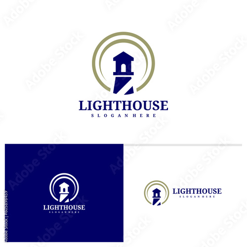 Lighthouse logo template, Creative Lighthouse logo design vector