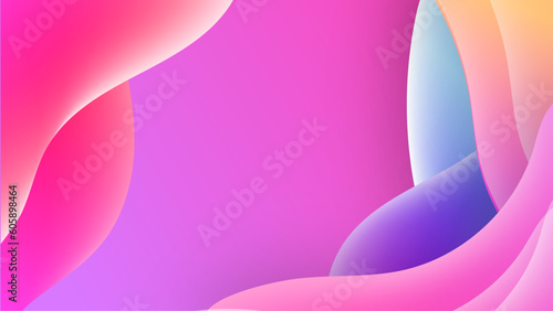 Smooth waves abstract banner design. Elegant wavy vector background