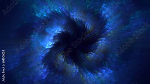 3D rendering abstract round light background  © BetiBup33
