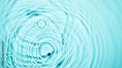 Blue water wave background top view. Abstract water drops texture for design.