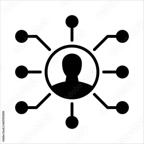 Solid vector icon for social media which can be used various design projects.
