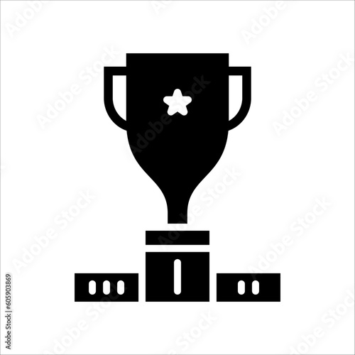 Solid vector icon for success which can be used various design projects.