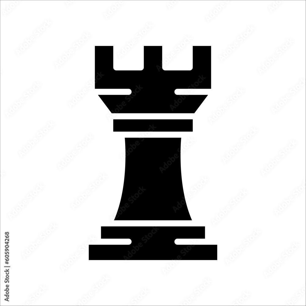 Solid vector icon for chess which can be used various design projects.