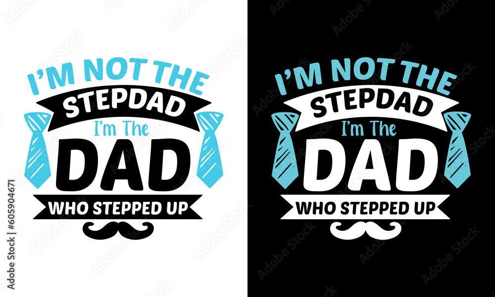 Father's Day t-shirt design, Father's Day typography t-shirt design, print-ready t-shirt design 