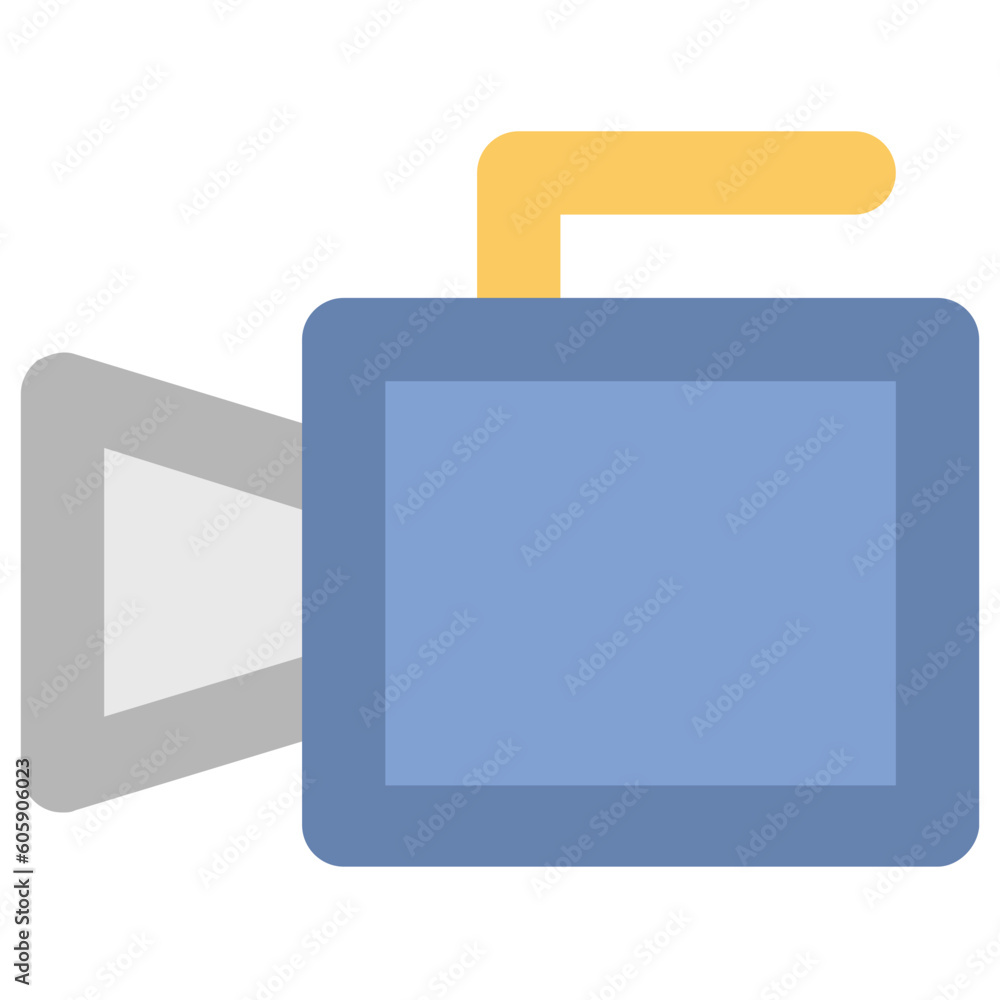 A video camera gadget bold line icon A video camera gadget bold line icon