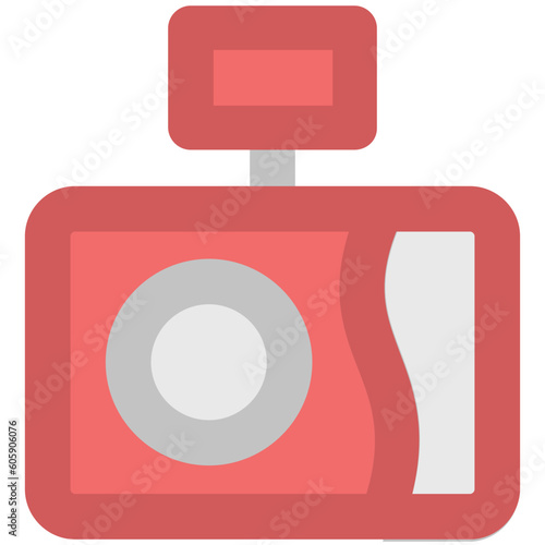 A camera gadget bold line icon