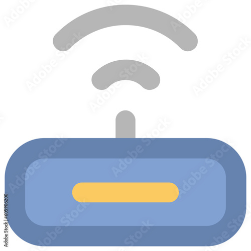Wifi modem bold line icon