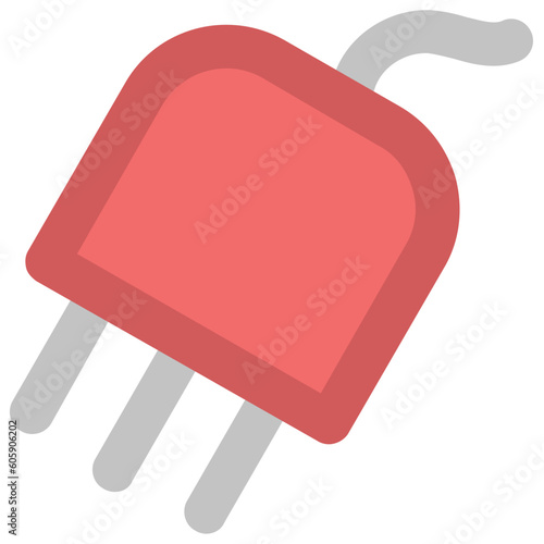Icon of a plug bold line design 