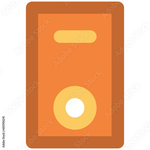 Bold line vector of a telephone 