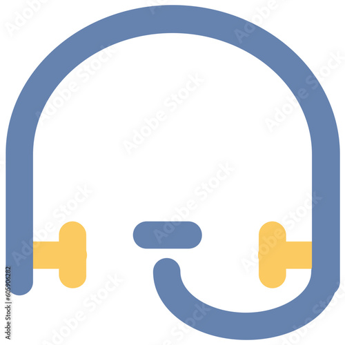 Wireless headphones bold line icon
