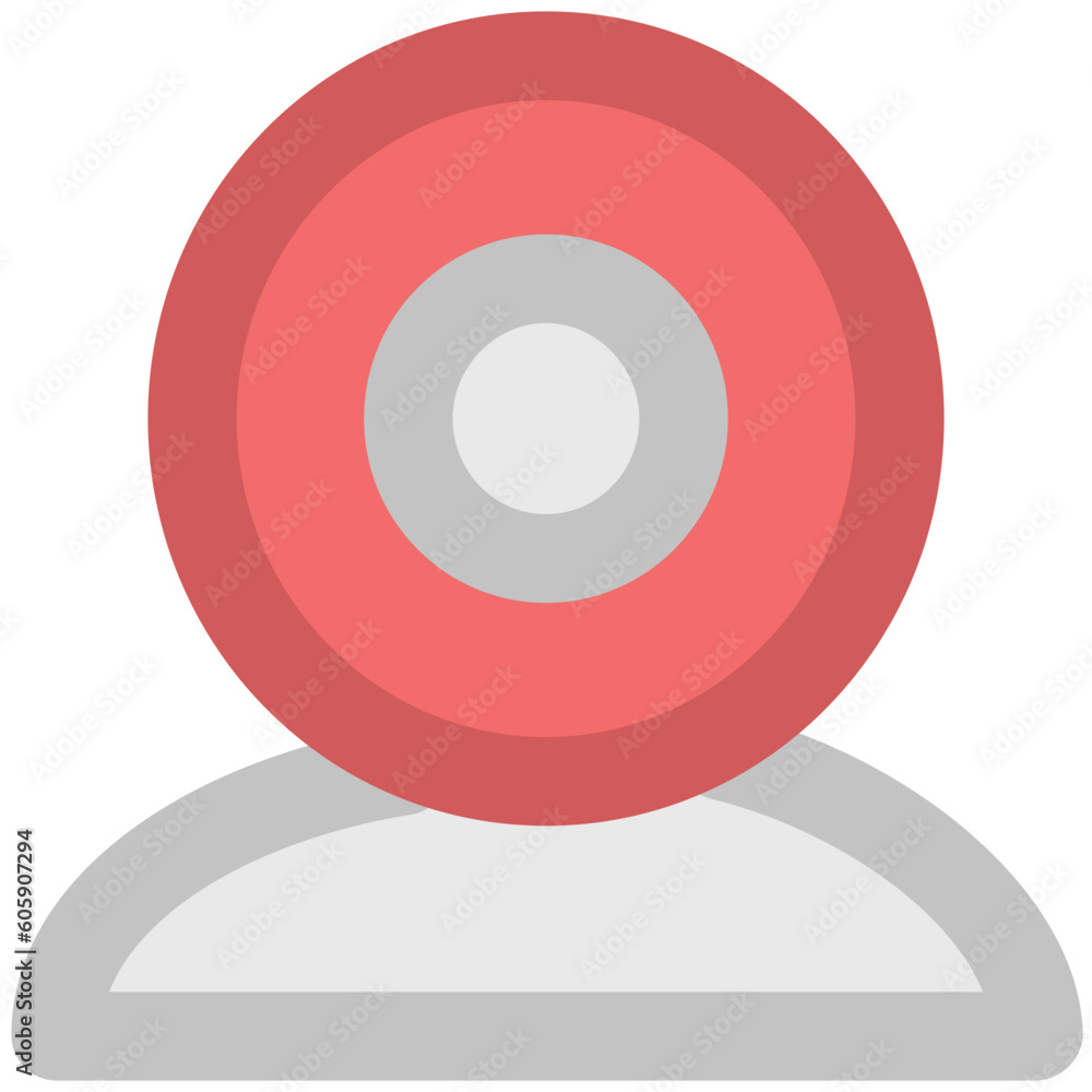 A webcam bold line icon design A webcam bold line icon design