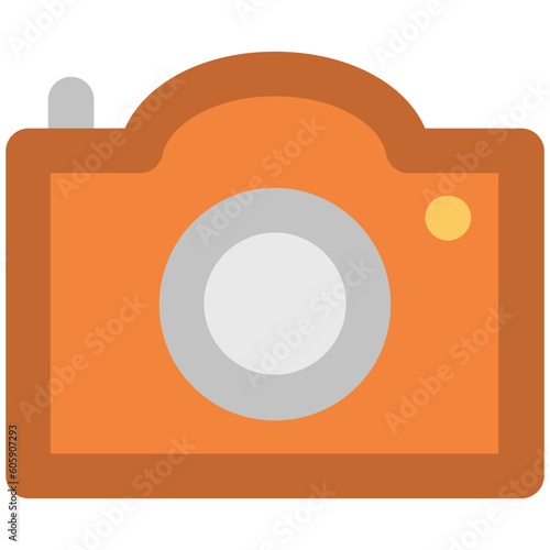 A camera gadget bold line icon